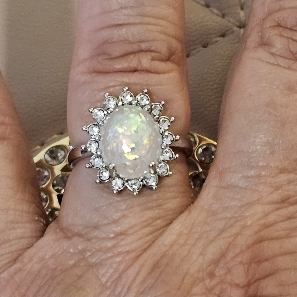 Boho Style Opal Ring